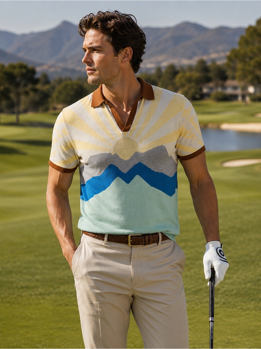 Simply Southern • Sunrise Mountains Cotton Knit Polo